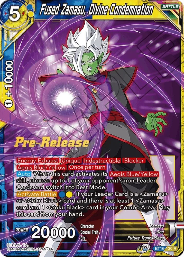 Fused Zamasu, Divine Condemnation (Pre-Release)
