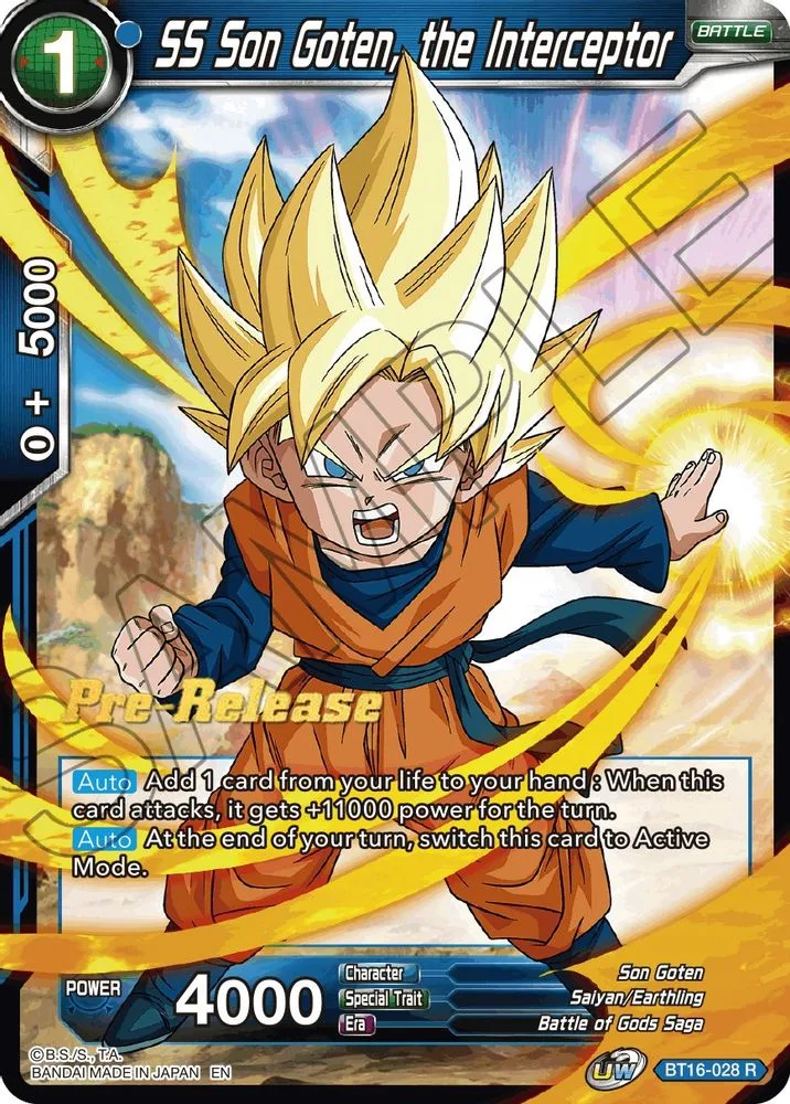 SS Son Goten, the Interceptor (Pre-Release)