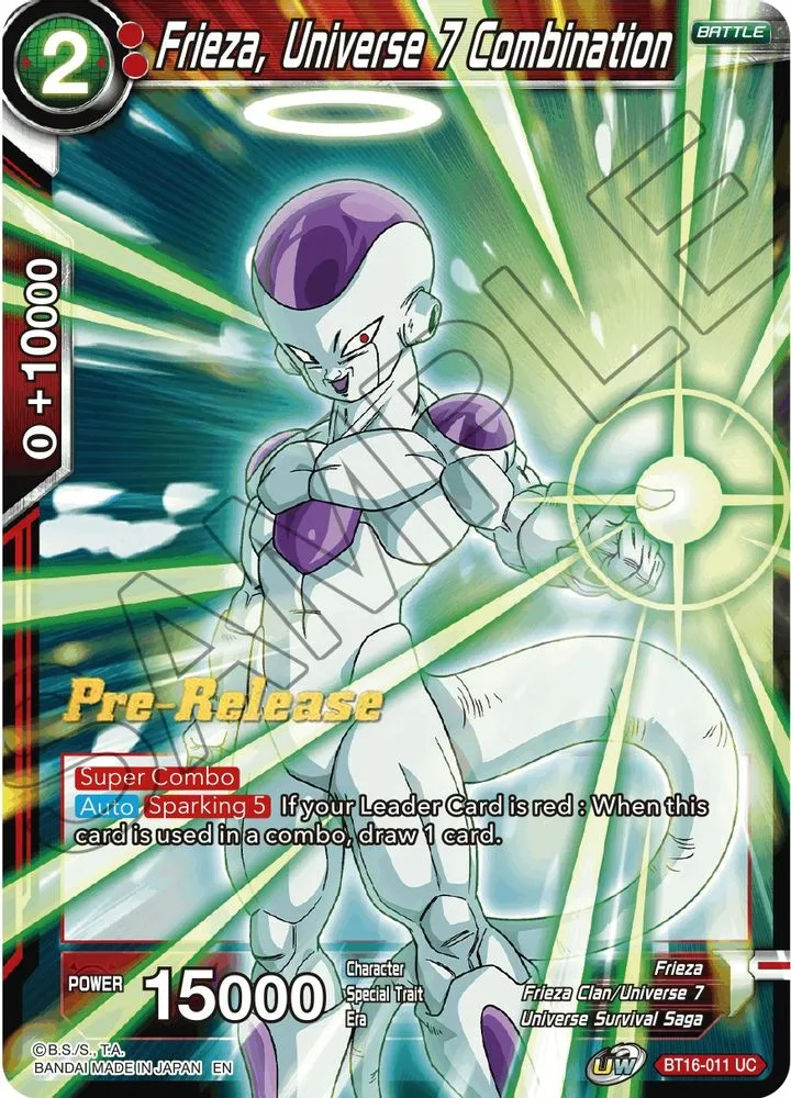 Frieza, Universe 7 Combination (Pre-Release)