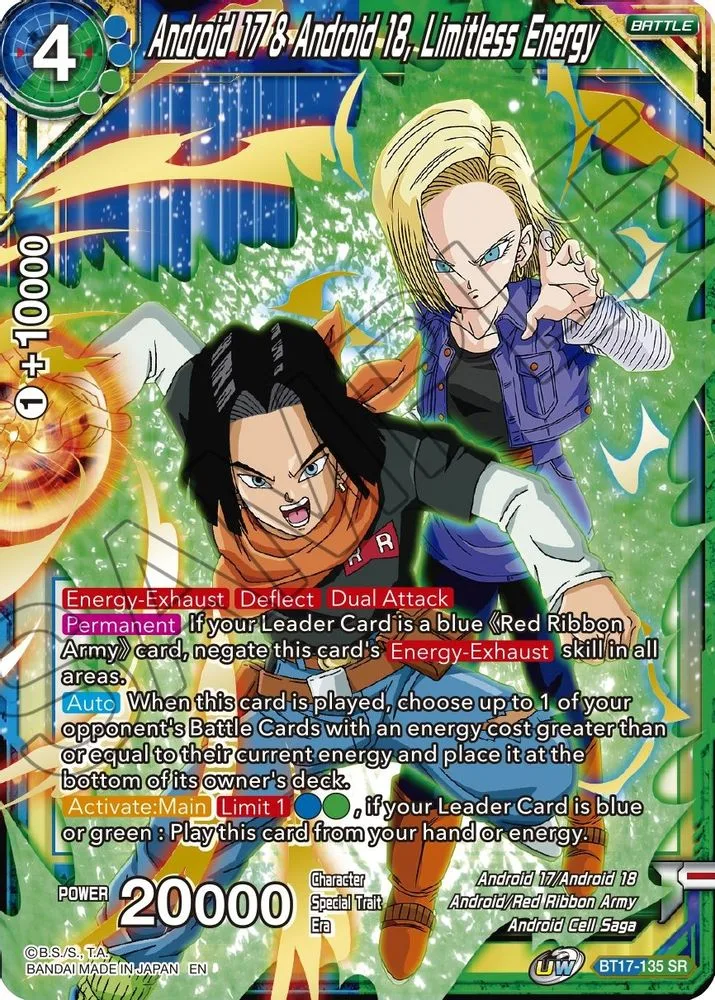 Android 17 & Android-18, Limitless Energy