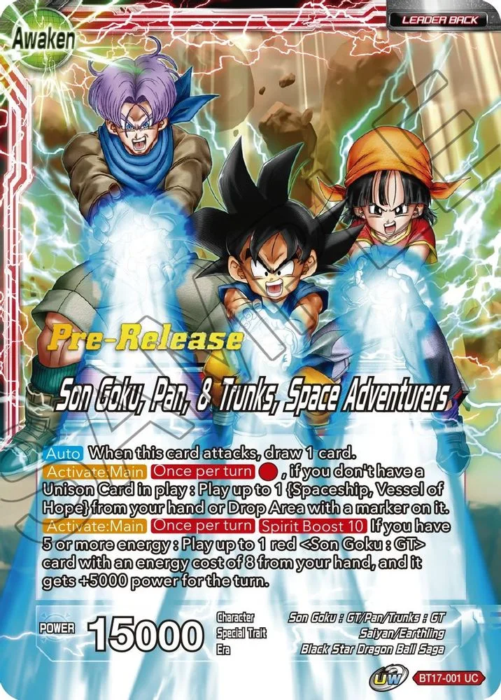 Son Goku // Son Goku, Pan, & Trunks, Space Adventurers (Pre-Release)