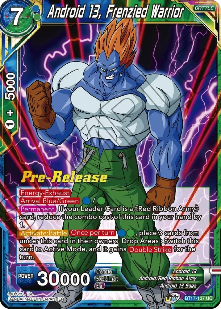 Android 13, Frenzied Warrior (Pre-Release)