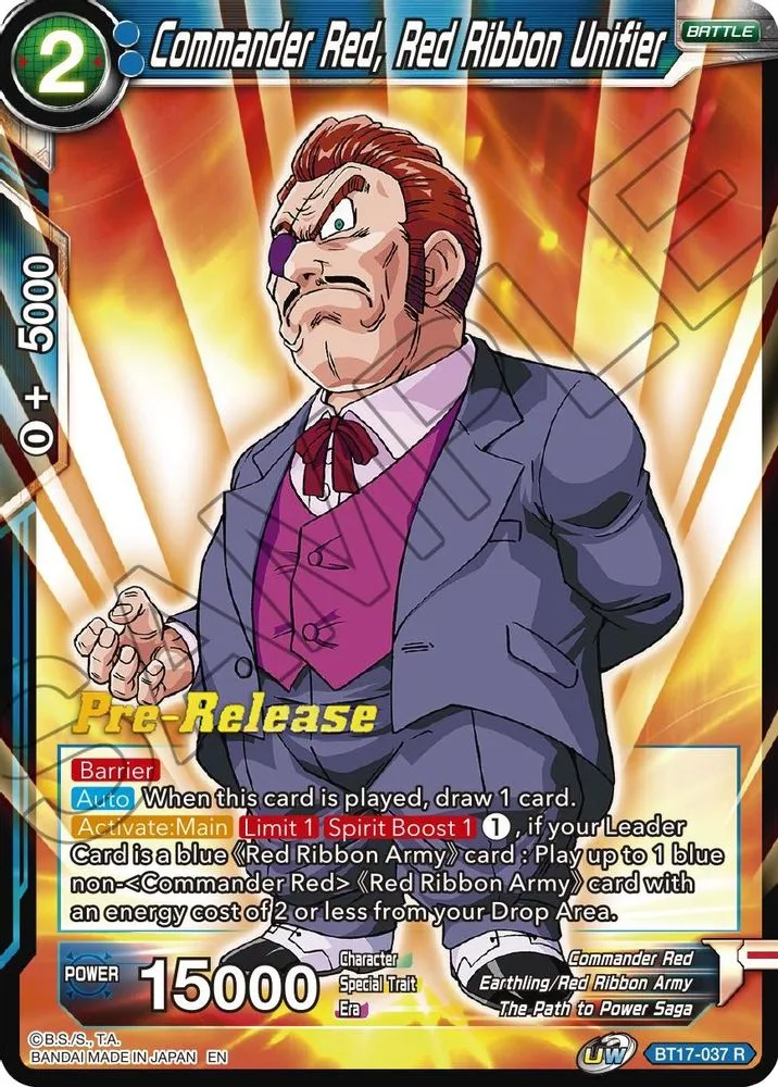 Commander Red, Red Ribbon Unifier (Pre-Release)