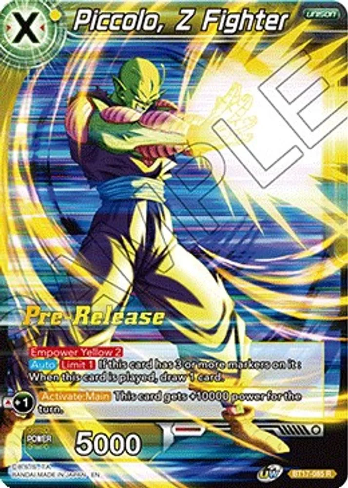 Piccolo, Z Fighter (Pre-Release)