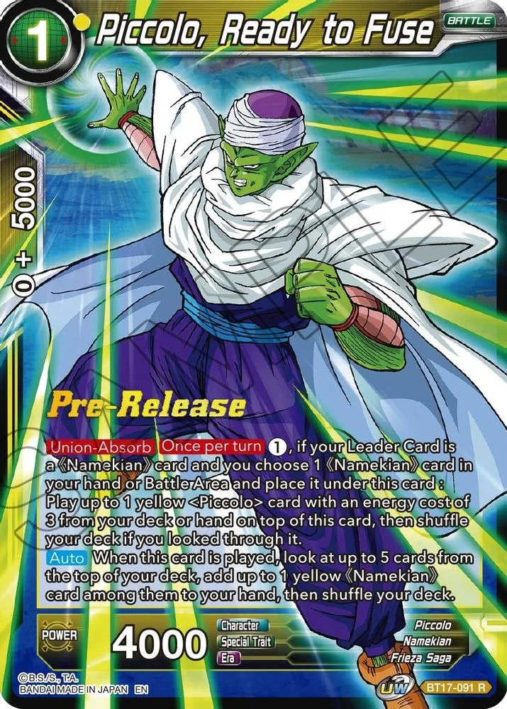 Piccolo, Ready to Fuse (Pre-Release)