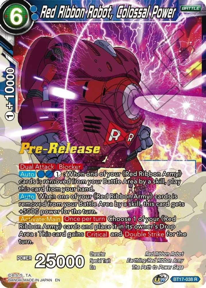 Red Ribbon Robot, Colossal Power (Pre-Release)