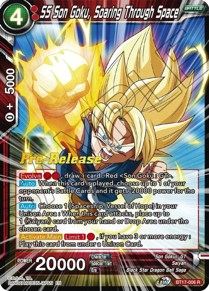 SS Son Goku, Soaring Through Space (Pre-Release)
