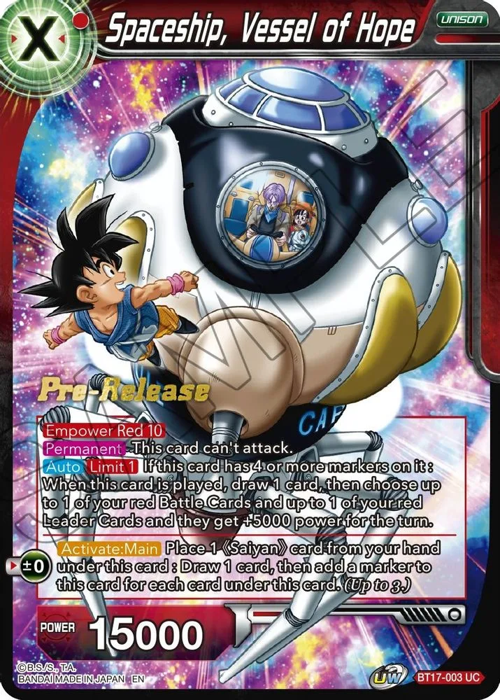Spaceship, Vessel of Hope (Pre-Release)