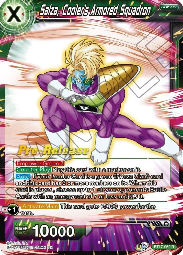 Salza, Cooler's Armored Squadron (Pre-Release)