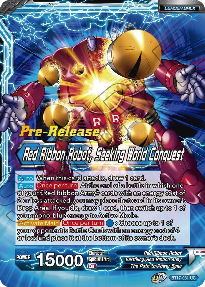 Commander Red // Red Ribbon Robot, Seeking World Conquest (Pre-Release)