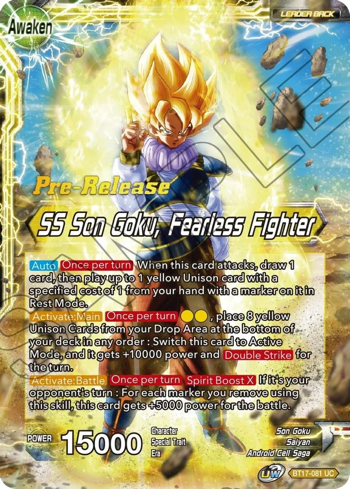 Son Goku // SS Son Goku, Fearless Fighter (Pre-Release)