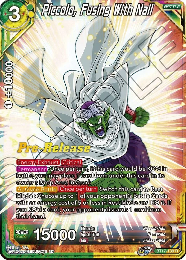 Piccolo, Fusing With Nail (Pre-Release)