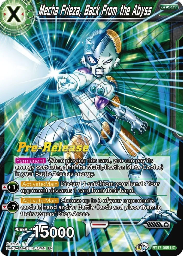 Mecha Frieza, Back From the Abyss (Pre-Release)