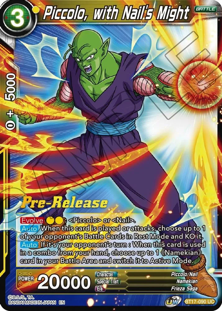 Piccolo, with Nail's Might (Pre-Release)