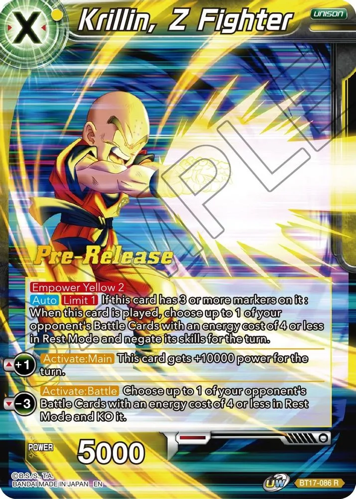 Krillin, Z Fighter (Pre-Release)