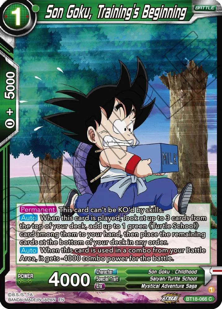 Son Goku, Training's Beginning