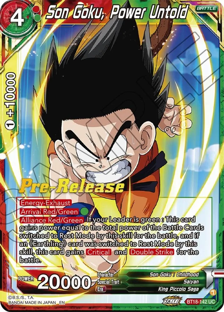Son Goku, Power Untold (Pre-Release)