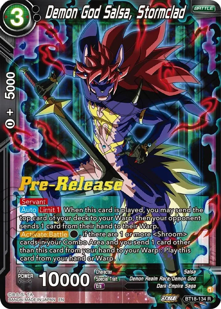 Demon God Salsa, Stormclad (Pre-Release)