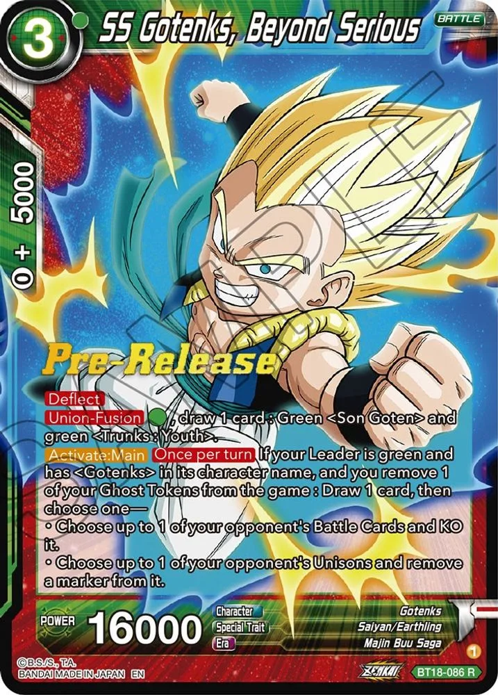 SS Gotenks, Beyond Serious (Pre-Release)