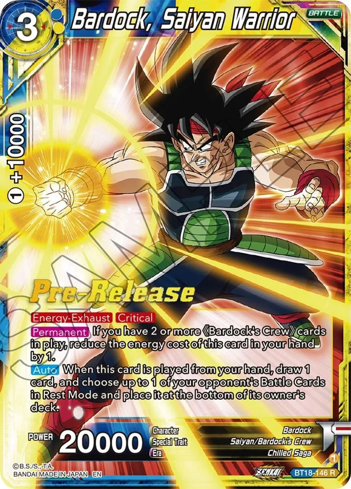 Bardock, Saiyan Warrior (Pre-Release)