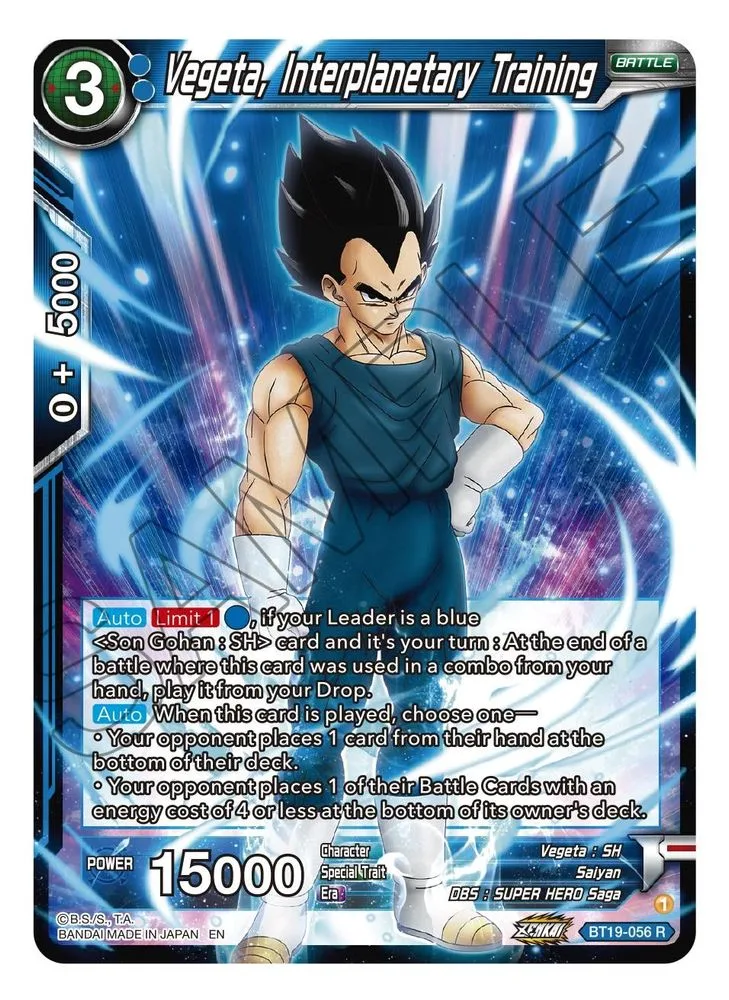 Vegeta, Interplanetary Training
