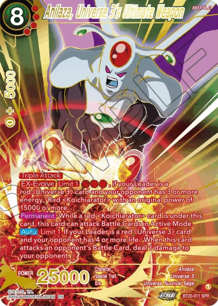 Anilaza, Universe 3's Ultimate Weapon (SPR)