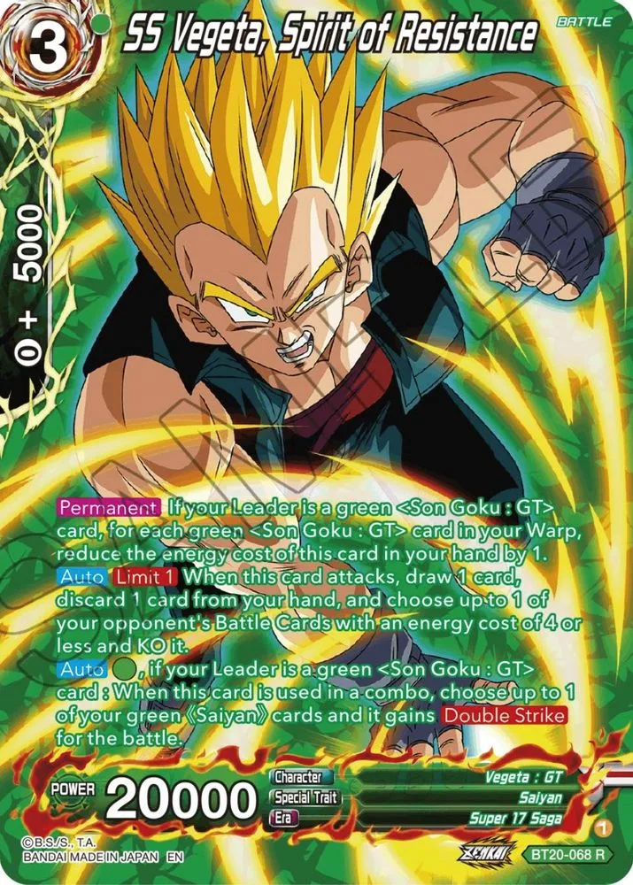 SS Vegeta, Spirit of Resistance (Silver Foil)