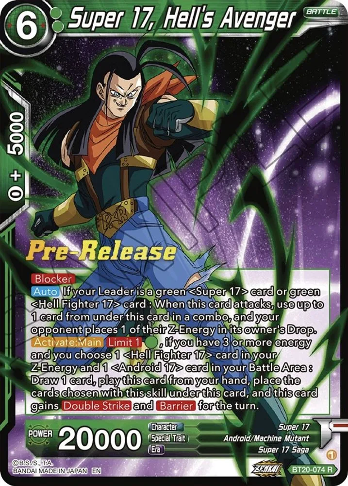 Super 17, Hell's Avenger (Pre-Release)