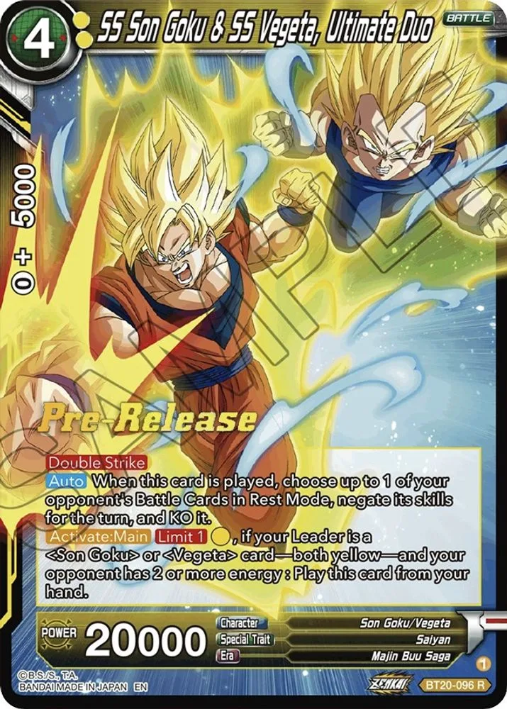 SS Son Goku & SS Vegeta, Ultimate Duo (Pre-Release)