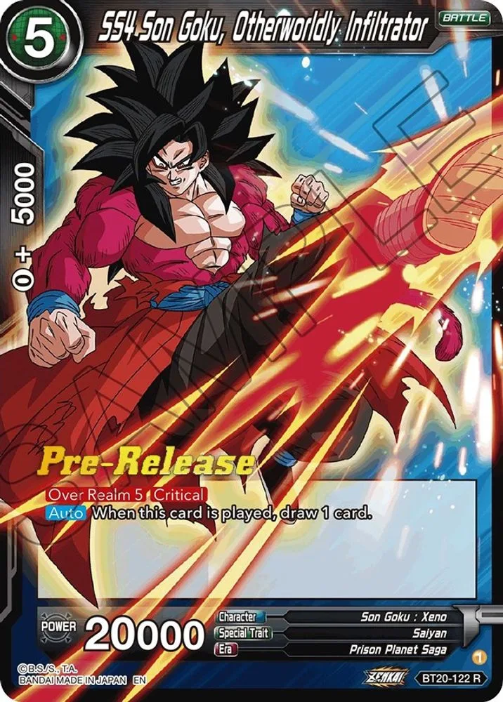 SS4 Son Goku, Otherworldly Infiltrator (Pre-Release)