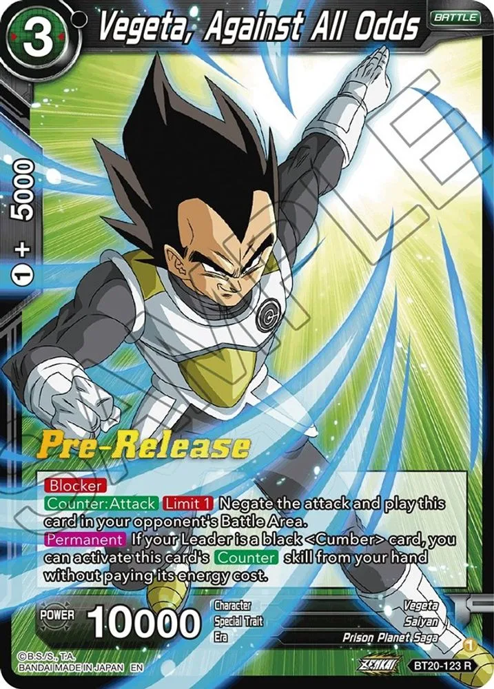 Vegeta, Against All Odds (Pre-Release)