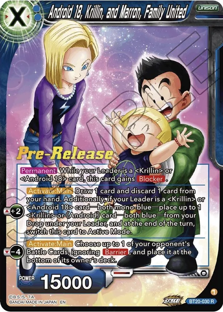 Android 18, Krillin, and Maron, Family United (Pre-Release)