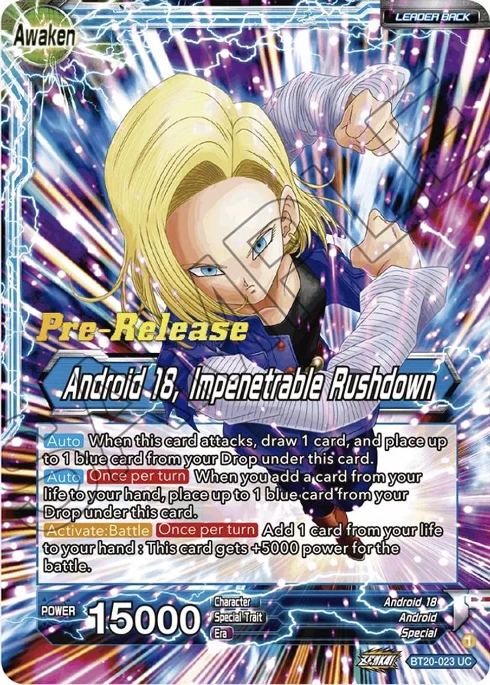 Android 18 // Android 18, Impenetrable Rushdown (Pre-Release)