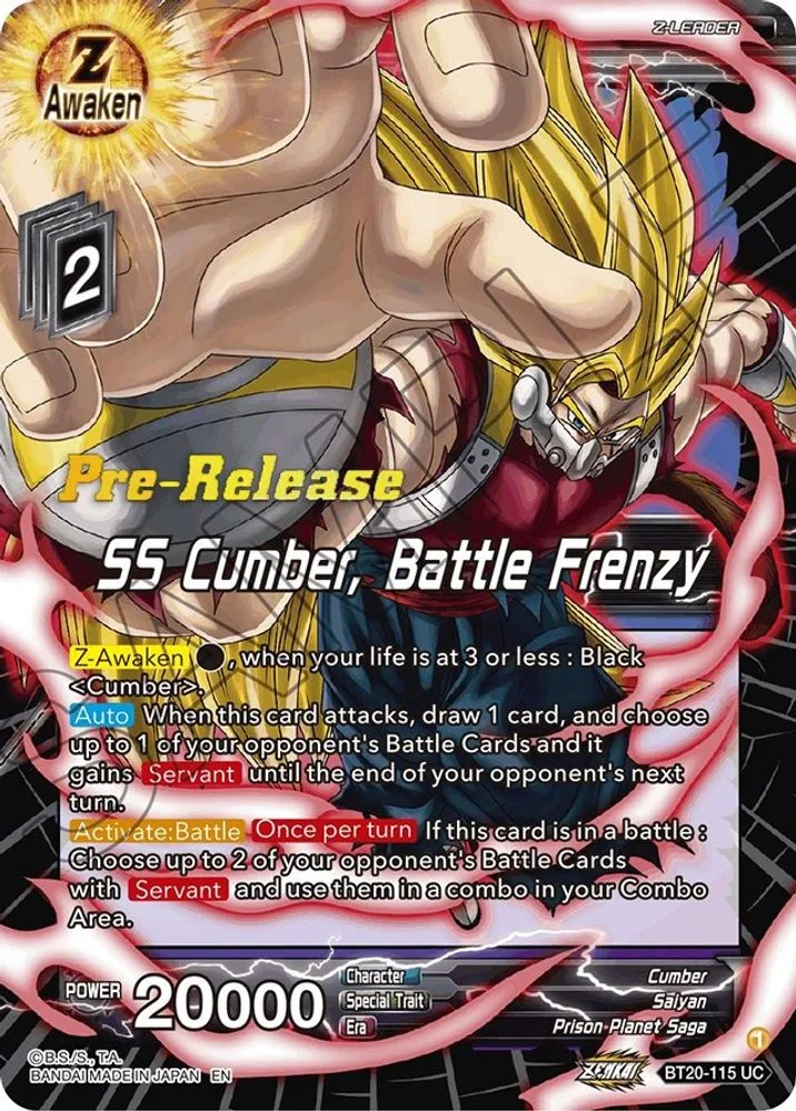 SS Cumber, Battle Frenzy (Pre-Release)