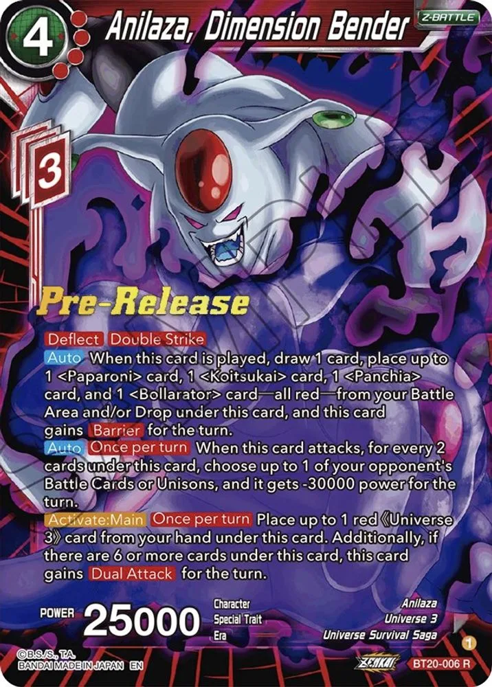 Anilaza, Dimension Bender (Pre-Release)