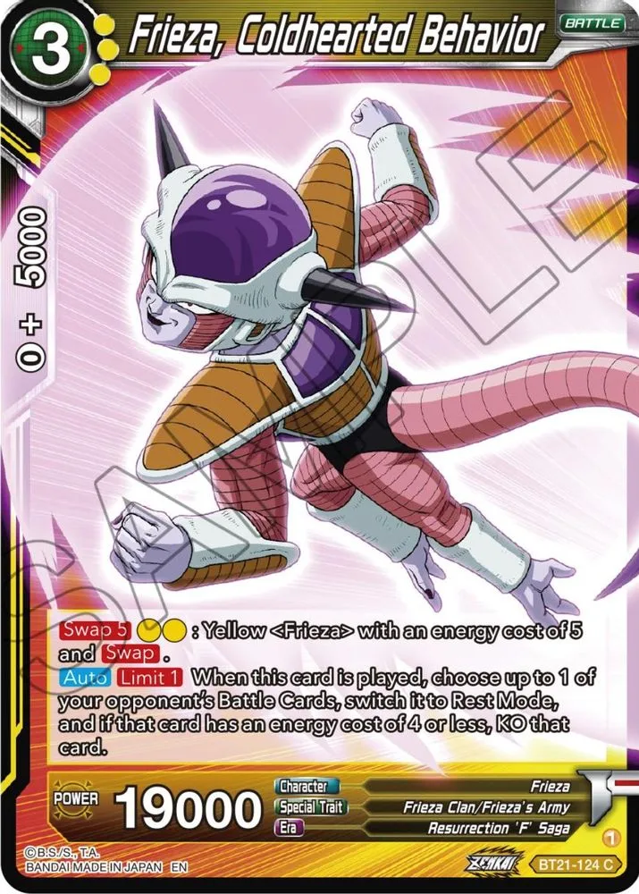 Frieza, Coldhearted Behavior