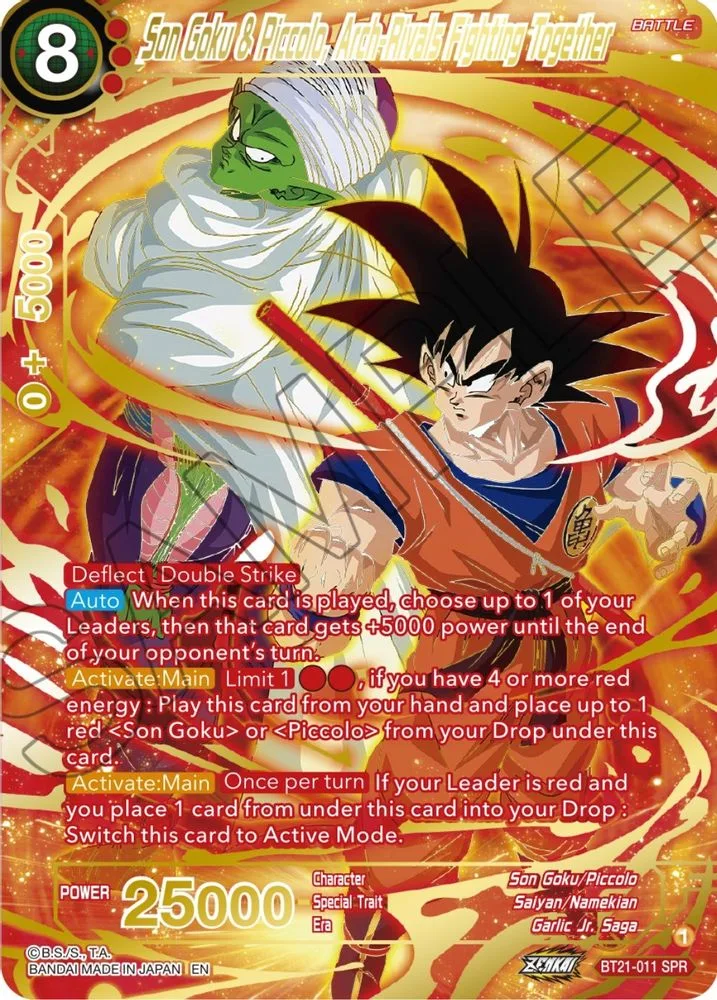 Son Goku & Piccolo, Arch-Rivals Fighting Together (SPR)