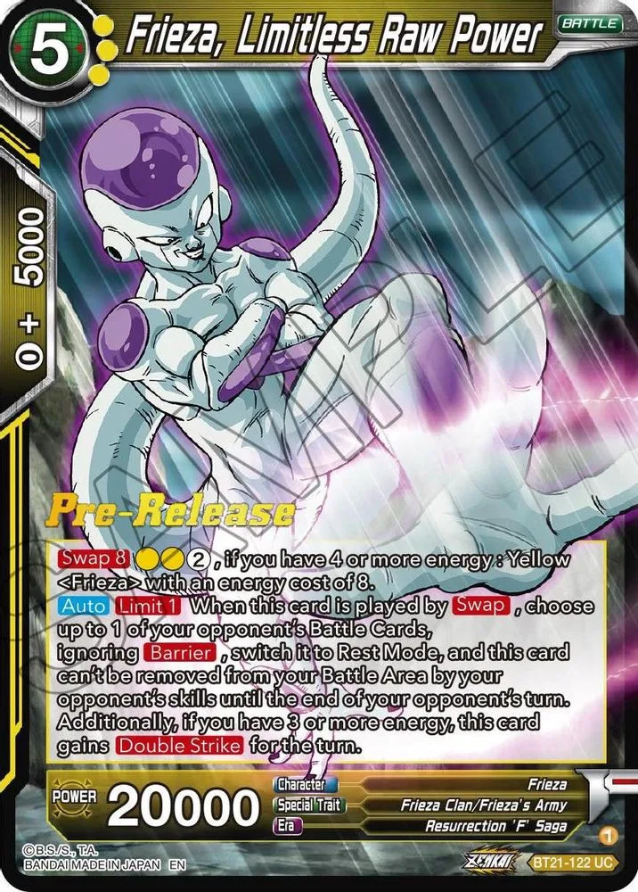 Frieza, Limitless Raw Power (Pre-Release)