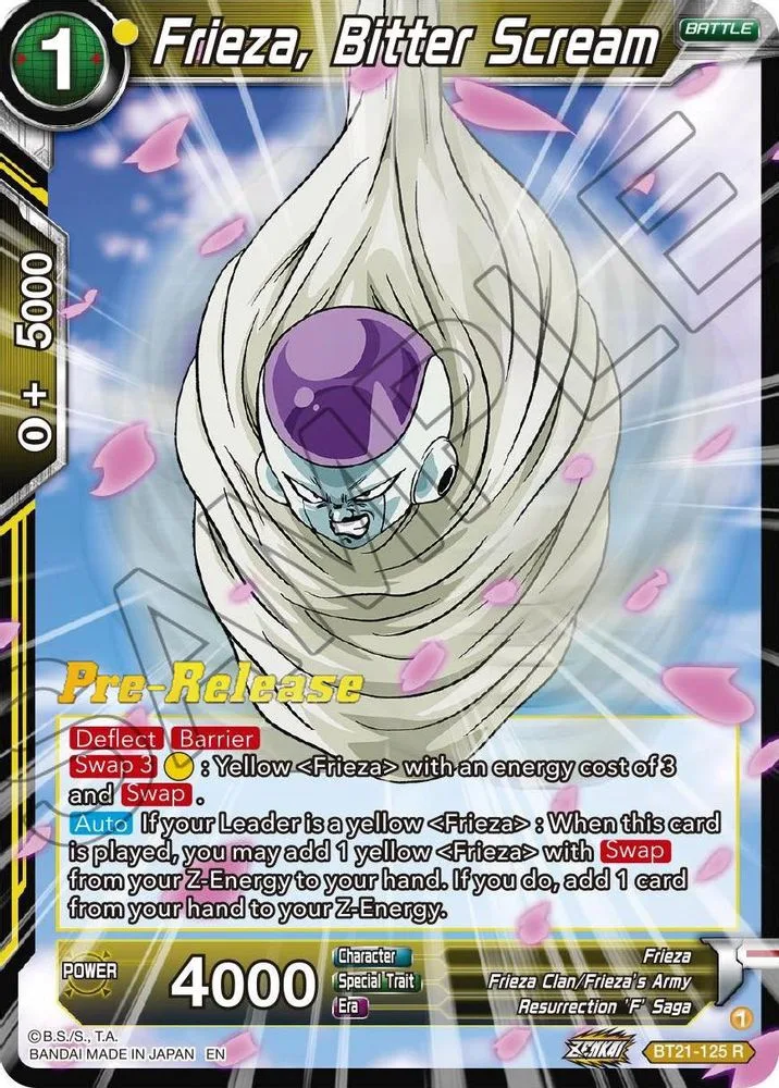 Frieza, Bitter Scream (Pre-Release)