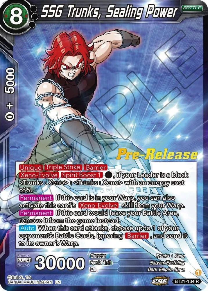 SSG Trunks, Sealing Power (Pre-Release)