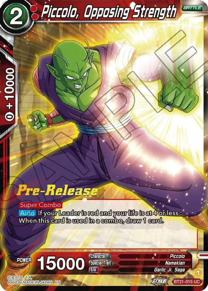 Piccolo, Opposing Strength (Pre-Release)