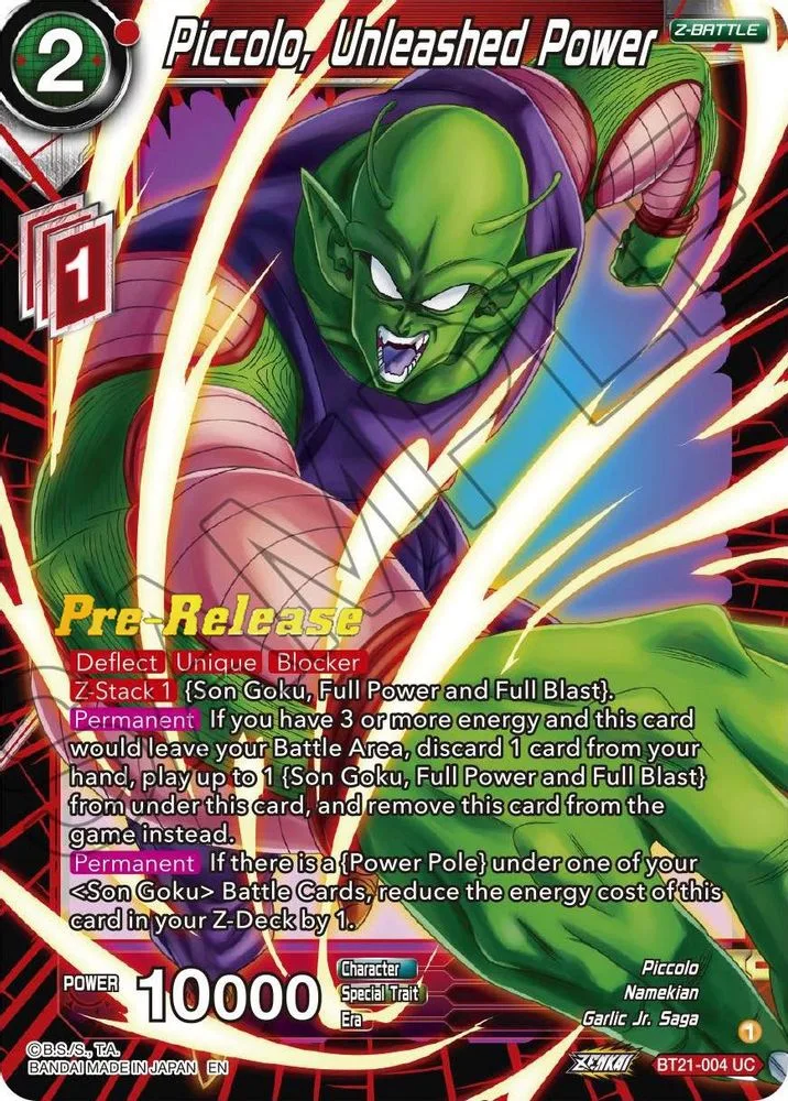 Piccolo, Unleashed Power (Pre-Release)