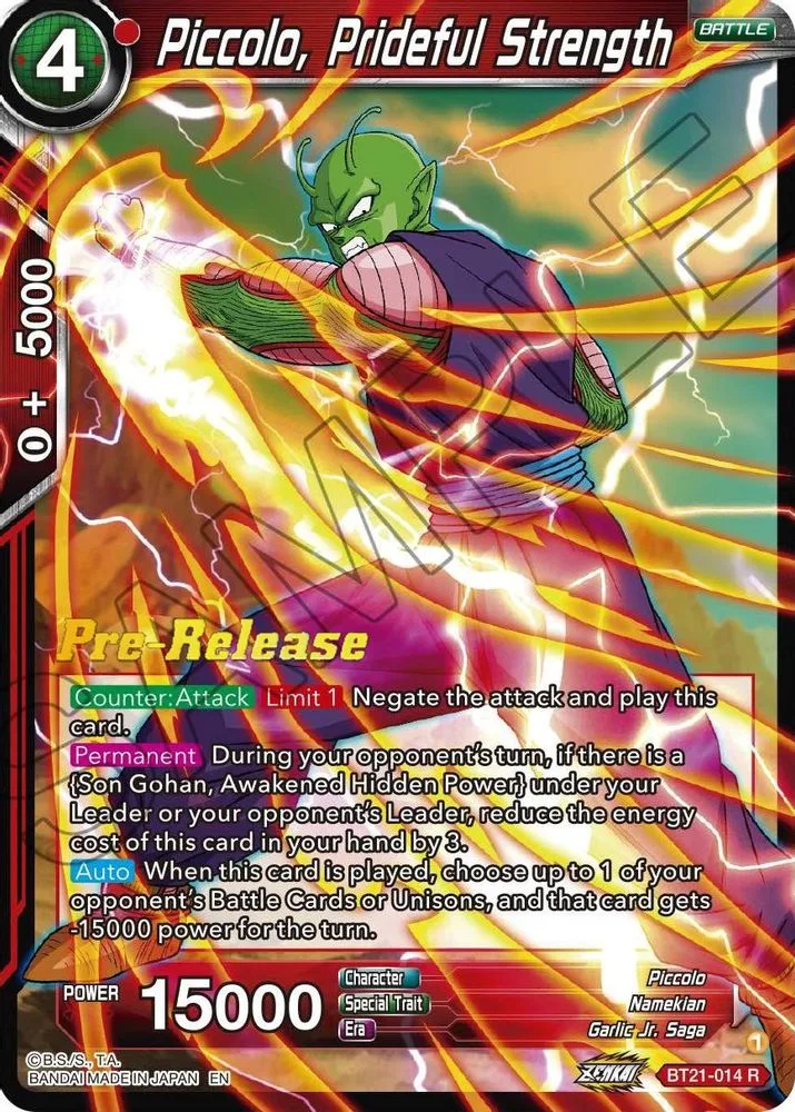 Piccolo, Prideful Strength (Pre-Release)