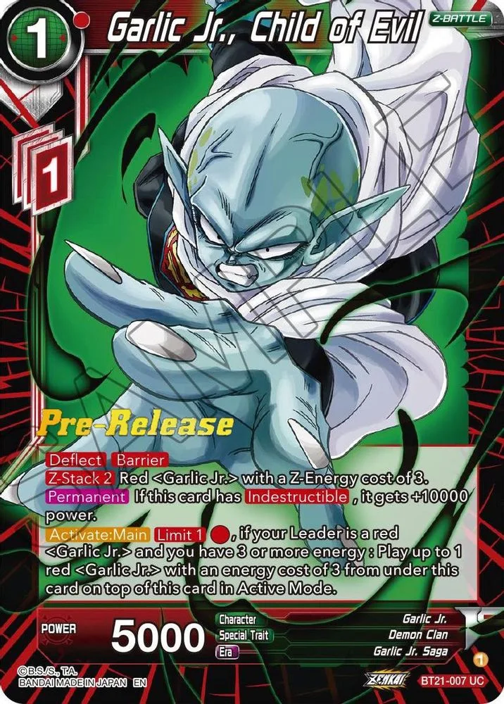 Garlic Jr., Child of Evil (Pre-Release)