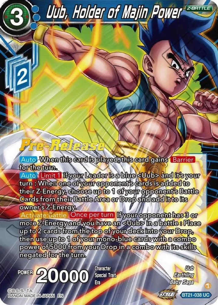 Uub, Holder of Majin Power (Pre-Release)
