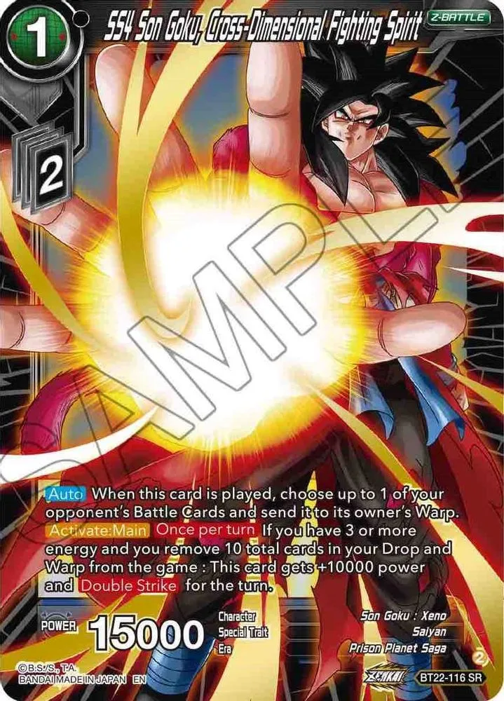 SS4 Son Goku, Cross Dimensional Fighting Spirit