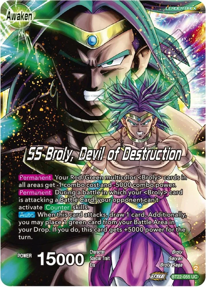Broly & Paragus // SS Broly, Devil of Destruction