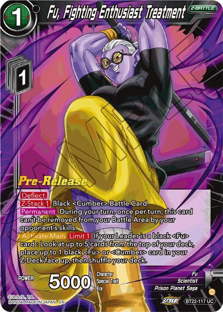 Fu, Fighting Enthusiast Treatment (Pre-Release)