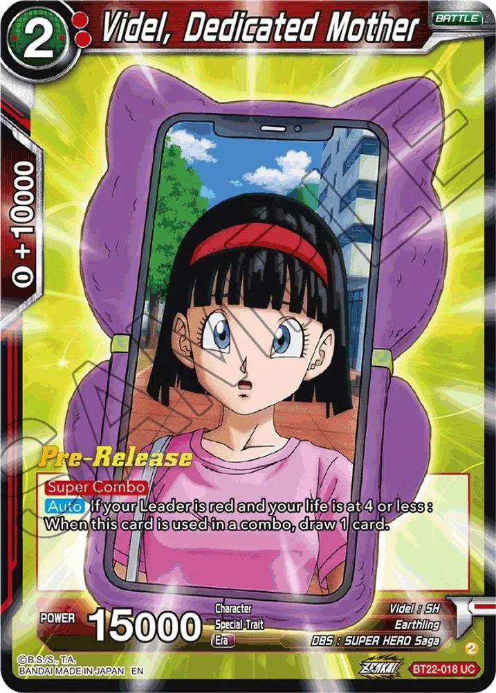 Videl, Dedicated Mother (Pre-Release)