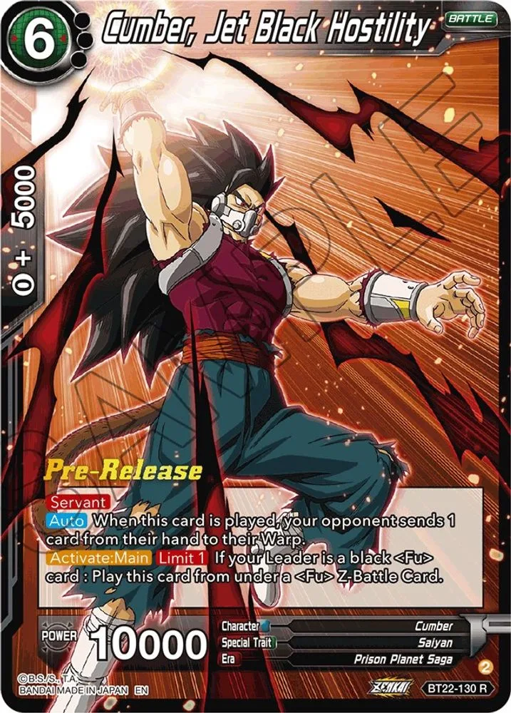 Cumber, Jet Black Hostility (Pre-Release)